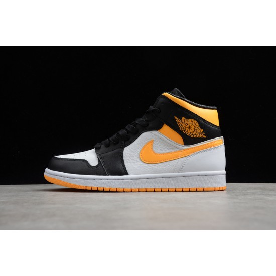 Jordan 1 Retro Mid Laser Orange CV5276-107 Basketball Shoes