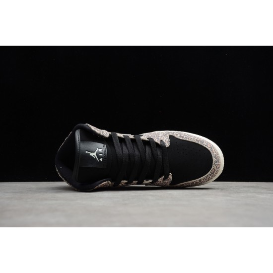 Jordan 1 Retro Mid Leopard BQ6931-021 Basketball Shoes