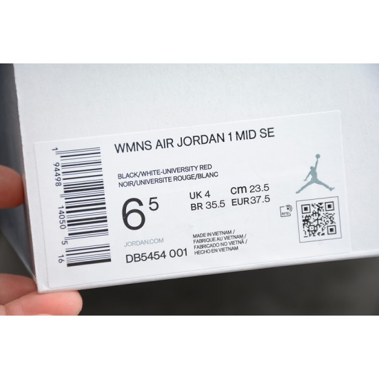 Jordan 1 Retro Mid Multi-Color DB5454-001 Basketball Shoes