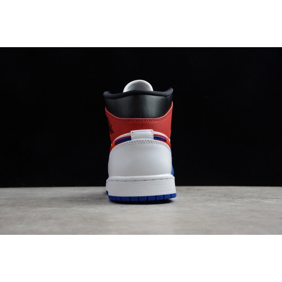 Jordan 1 Retro Mid Multicolored Swoosh 852542-146 Basketball Shoes