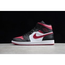 Jordan 1 Retro Mid Noble Red 554724-066 Basketball Shoes