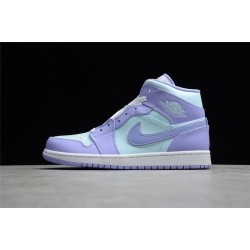 Jordan 1 Retro Mid Purple Pulse 554724-500 Basketball Shoes