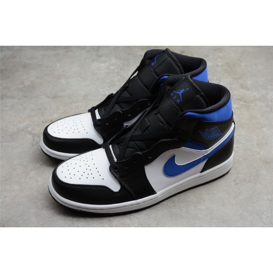 Jordan 1 Retro Mid Racer Blue 554724-140 Basketball Shoes