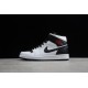 Jordan 1 Retro Mid Reverse Black Toe BQ6472-101 Basketball Shoes