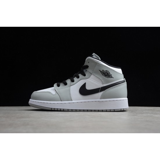 Jordan 1 Retro Mid Smoke Grey 554724-092 Basketball Shoes