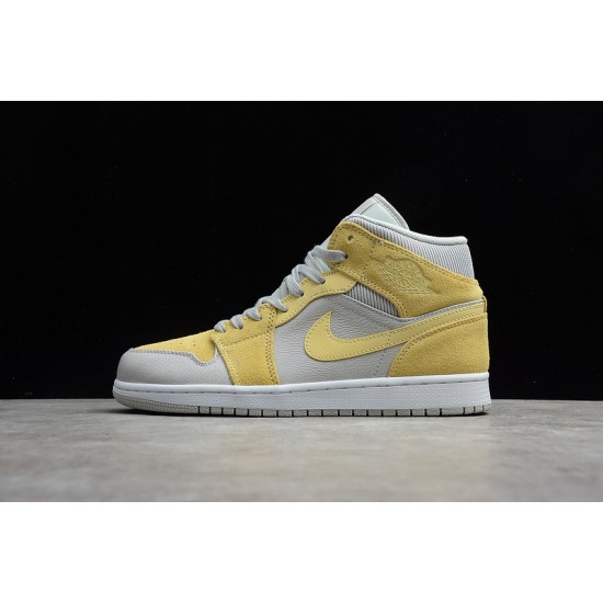 Jordan 1 Retro Mid Tan Grey DA4666-001 Basketball Shoes