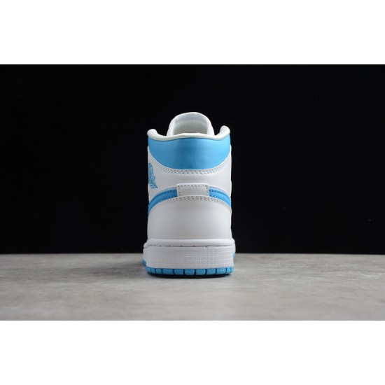 Jordan 1 Retro Mid UNC BQ6472-114 Basketball Shoes