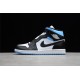 Jordan 1 Retro Mid University Blue BQ6472-102 Basketball Shoes