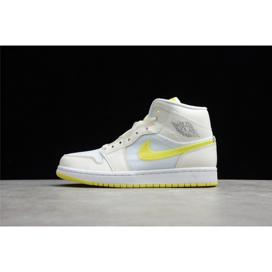 Jordan 1 Retro Mid Voltage Yellow DB2822-107 Basketball Shoes