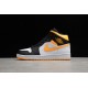 Jordan 1 Retro Mid White Laser Orange CV5276-107 Basketball Shoes