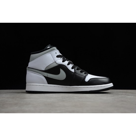 Jordan 1 Retro Mid White Shadow 554724-073 Basketball Shoes