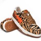 A Bathing Ape Sk8 Low Black Orange Brown Women Men Shoes