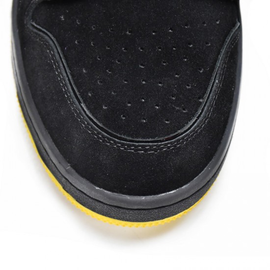 A Bathing Ape Sk8 Low Black Yellow Women Men Shoes