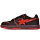 A Bathing Ape Sk8 Low Brown And Red Women Men Shoes