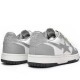 A Bathing Ape Sk8 Low Grey White Women Men Shoes