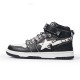 A Bathing Ape Sk8 High Black White Women Men Shoes