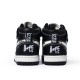 A Bathing Ape Sk8 High Black White Women Men Shoes