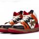 A Bathing Ape Sk8 High Red Brown Black White Women Men Shoes