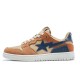 A Bathing Ape Sk8 Low Brown Blue Women Men Shoes