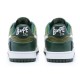 A Bathing Ape Sk8 Low Green Army Green White Women Men Shoes