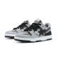 A Bathing Ape Sk8 Low Grey Silver Black Women Men Shoes