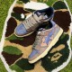 A Bathing Ape Sk8 Low Ltblue Brown Beige Women Men Shoes