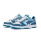 A Bathing Ape Sk8 Low Ltblue White Women Men Shoes