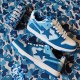 A Bathing Ape Sk8 Low Ltblue White Women Men Shoes