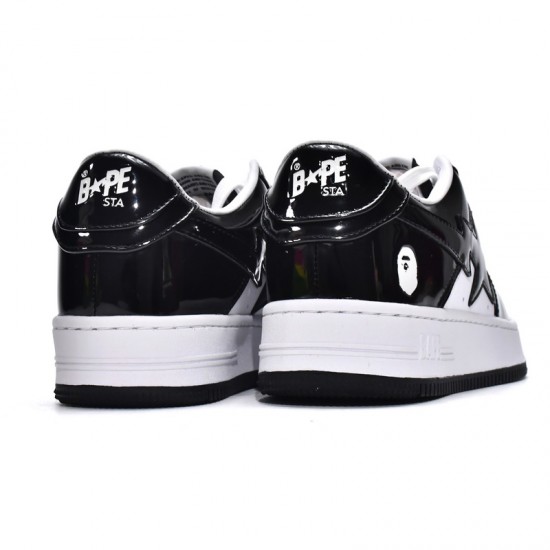 A Bathing Ape Low Black White Women Men Shoes