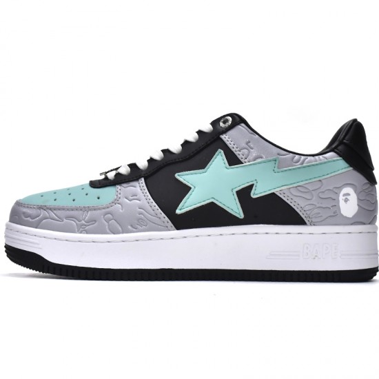 A Bathing Ape Low Grey Black Women Men Shoes