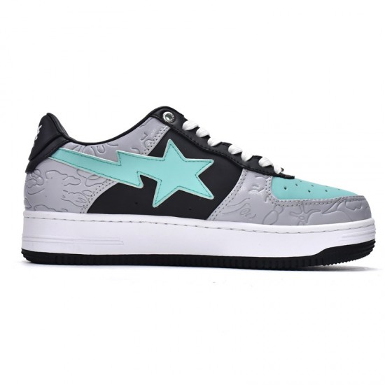 A Bathing Ape Low Grey Black Women Men Shoes