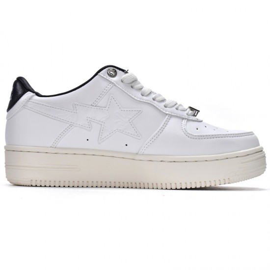 A Bathing Ape Low White Black Women Men Shoes