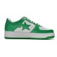 A Bathing Ape Low White Green Women Men Shoes