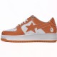 A Bathing Ape Low White Orange Women Men Shoes