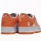 A Bathing Ape Low White Orange Women Men Shoes