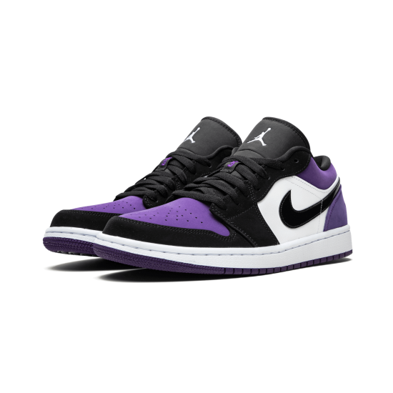 Air Jordan 1 Low Court Purple White Black Court Purple