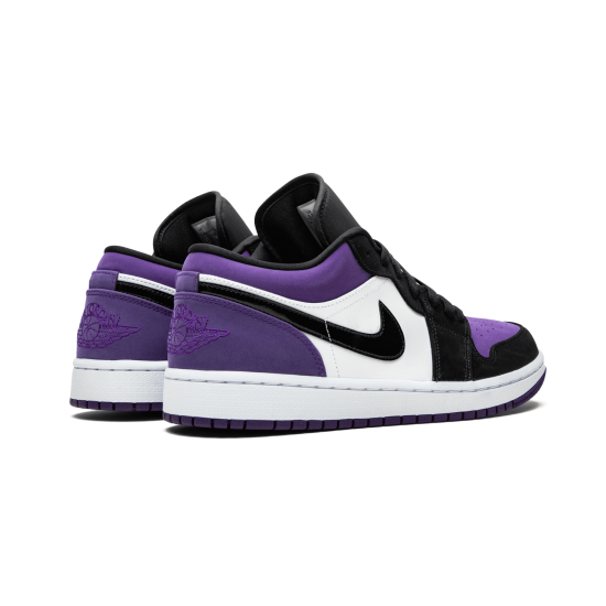 Air Jordan 1 Low Court Purple White Black Court Purple