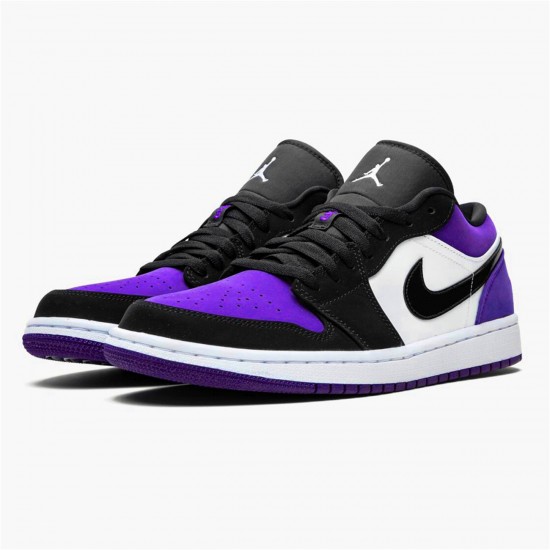 Air Jordan 1 Low Court Purple 553558 125 WhiteBlack Court Purple AJ1