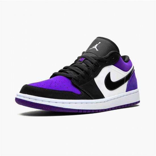 Air Jordan 1 Low Court Purple 553558 125 WhiteBlack Court Purple AJ1