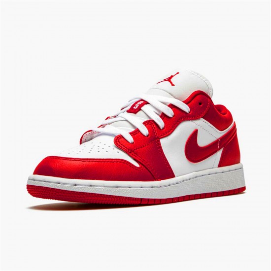 Air Jordan 1 Low Gym RedWhite Gym RedGym Red Whte 553560 611 AJ1 Shoes