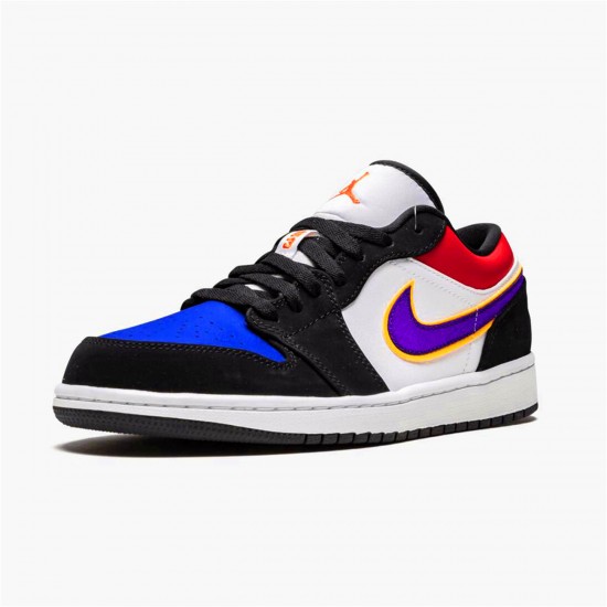 Air Jordan 1 Low Lakers Top 3 CJ9216 051 BlackField Purple White AJ1