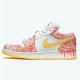 Air Jordan 1 Mid SE GS Paint Drip Arctic Punch CW7104 601 AJ1