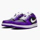 Air Jordan 1 Retro Low Court Purple 553558 501 Court PurpleWhite Black AJ1