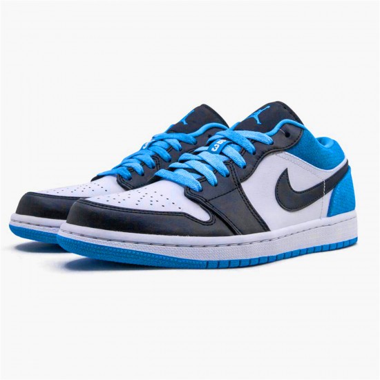 Air Jordan 1 Retro Low Laser Blue CK3022 004 BlackBlack Laser Blue White AJ1