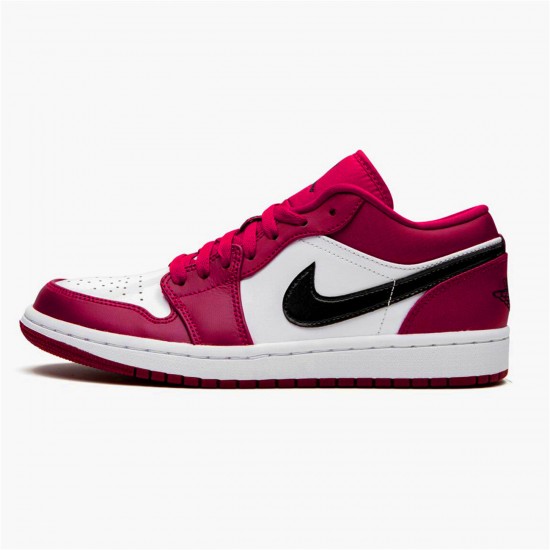 Air Jordan 1 Retro Low Noble Red 553558 604 Noble RedBlack White AJ1