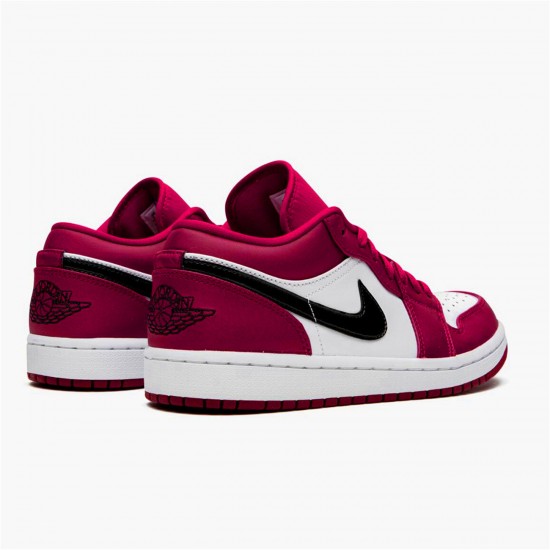 Air Jordan 1 Retro Low Noble Red 553558 604 Noble RedBlack White AJ1