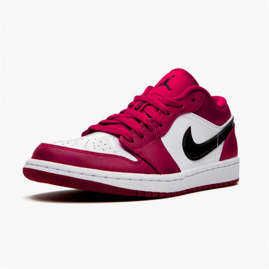 Air Jordan 1 Retro Low Noble Red 553558 604 Noble RedBlack White AJ1