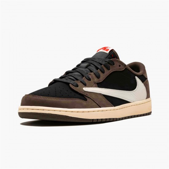 Air Jordan 1 Retro Low OG SP Travis Scott CQ4277 001 BlackSail Dark MochaUniversi AJ1