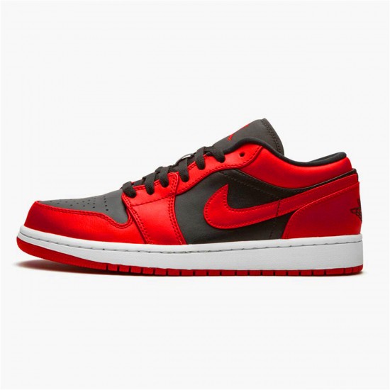 Air Jordan 1 Retro Low Reverse Bred 553558 606 Gym RedBlack Gym Red White AJ1