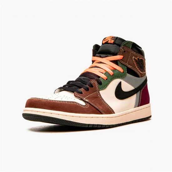 Air Jordan 1 High OG Hand Crafted DH3097 001 Brown Jordan 1 Shoes